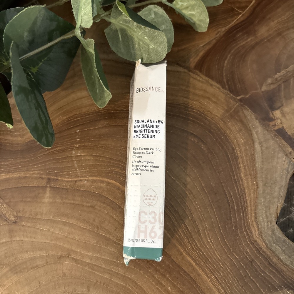 BIOSSANCE Squalane Niacinamide Brightening Eye Serum 15ml/.5fl oz FULL SIZE